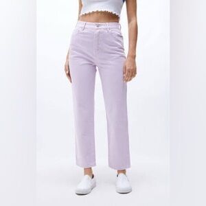 Tilly’s purple high rise straight leg mom jeans